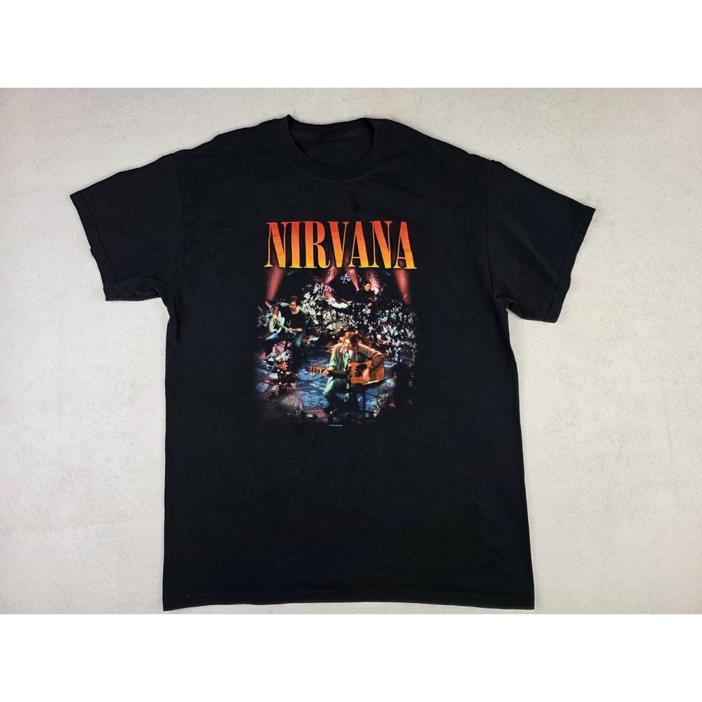 Nirvana MTV Unplugged T Shirt 2008 Vintage Kurt Cobain‎ Size Medium Y2K *READ*